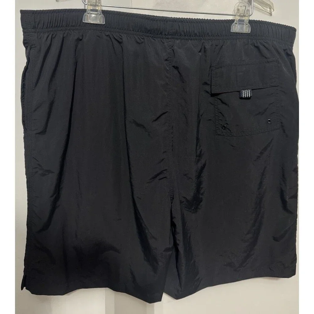 Land’s End Men’s 2XL Black Swim Trunks New With Tags 44 - 46